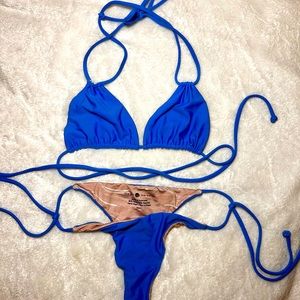 The girl and the water bikini